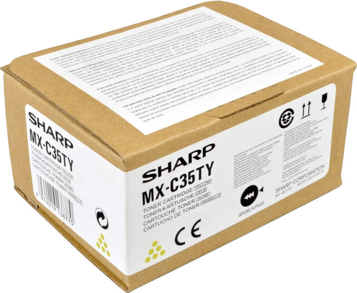 ORIGINAL Sharp toner giallo MX-C35TY MXC35TY ~6000 Seiten