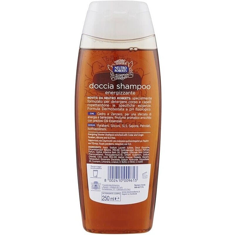 NEUTRO ROBERTS DOCCIA SHAMPOO 250ML ENERGIZZANTE
