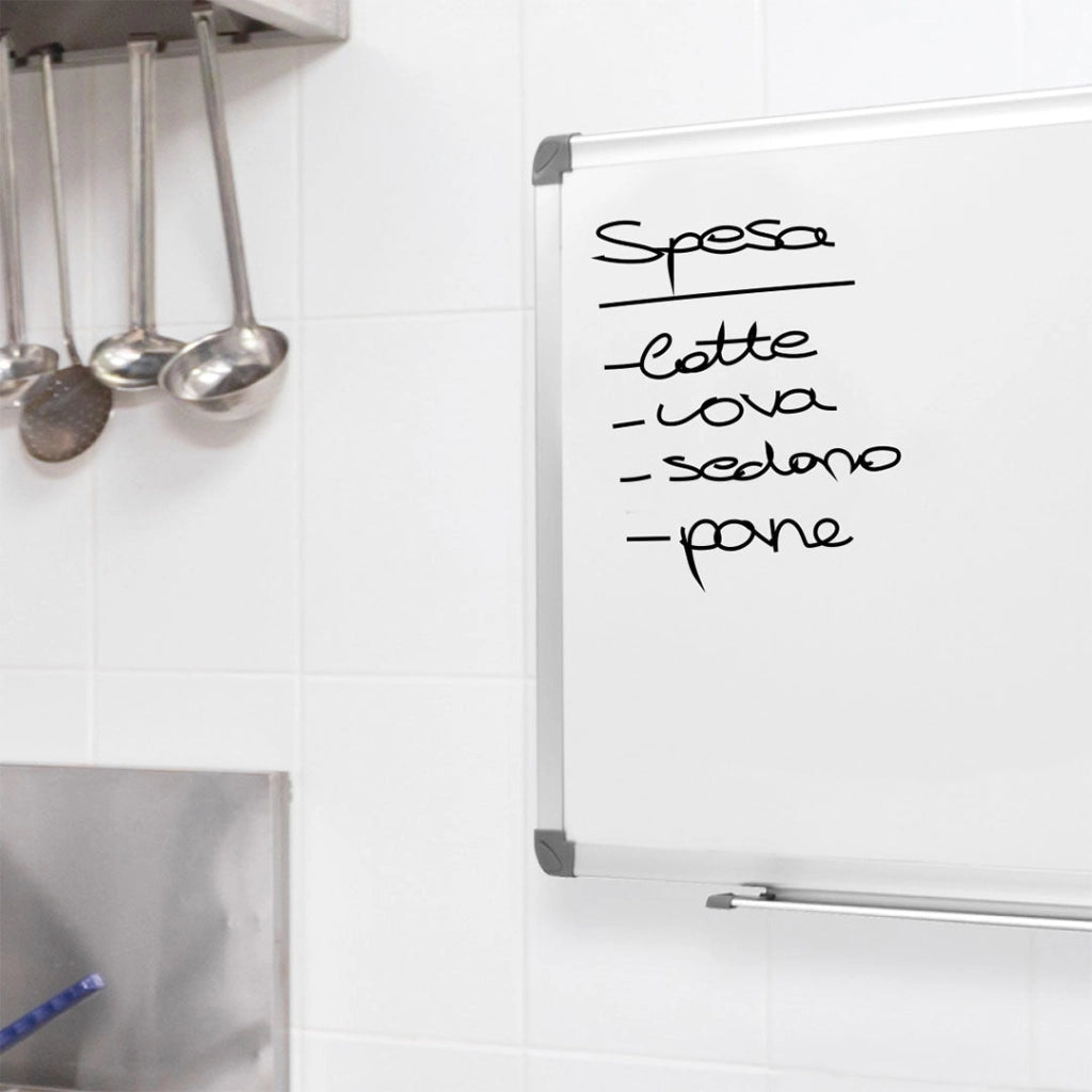 Lavagna per Ufficio Magnetica 200x100 cm in Alluminio Silver