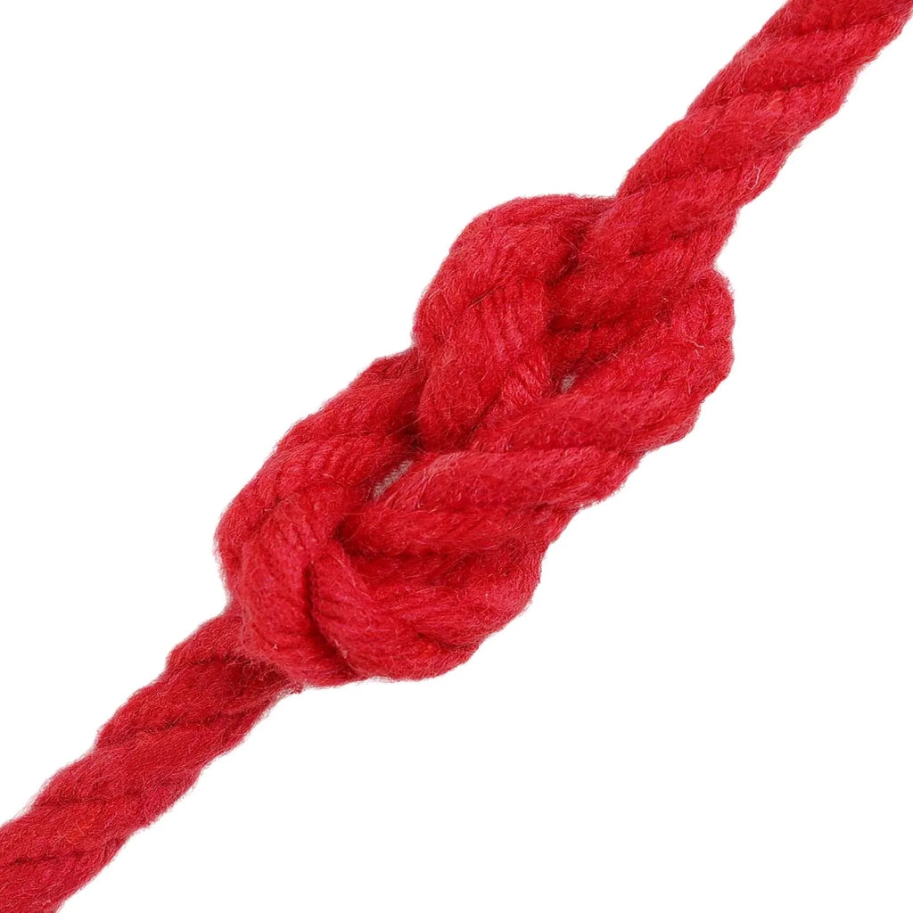 Corda di Cotone 6 mm 50 m Rosso 100% Cotone 42011898