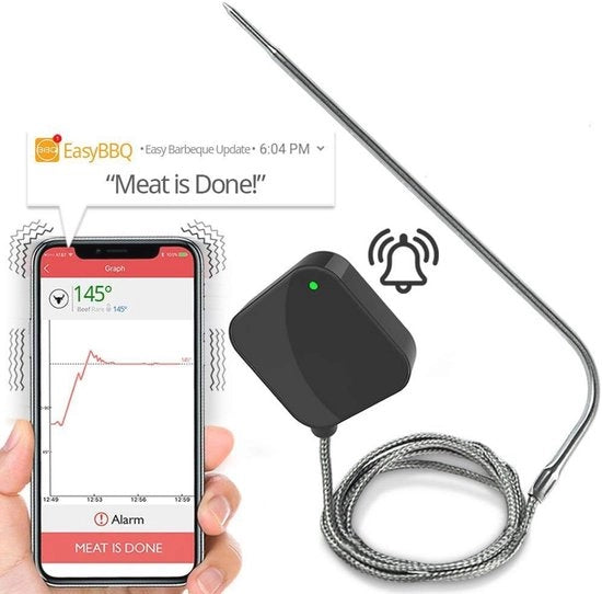 Termometro Bluetooth per BBQ e forno - Controllo temperatura wireless con App WiFi