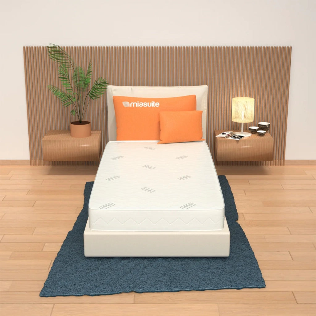 Materasso 70x160 Alto 16 cm per lettino montessoriano - Waterfoam, Rivestimento Silver | Levante