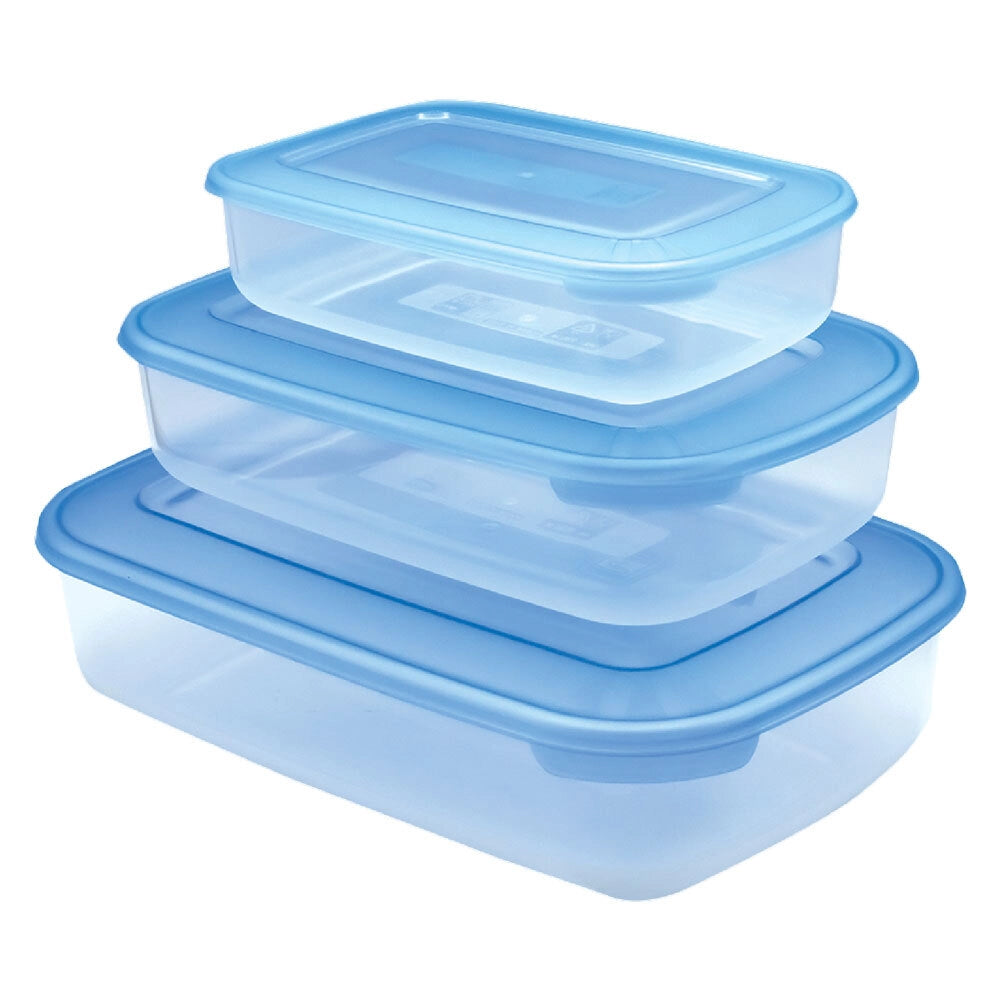 CONTENITORE RETTANGOLARE IN PLASTICA SET 'FRIGO BOX'