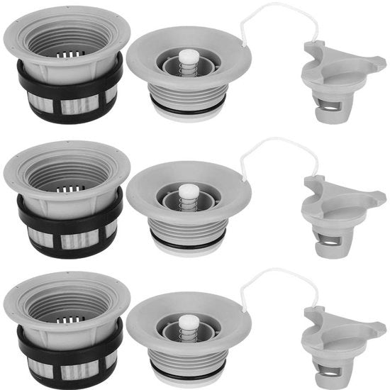 Accessori - Valvola di ventilazione - Inflatable Imbarcazione - Tenda - Kayak - Eccellente PVC - 3 Pezzi - Valvola di rilascio