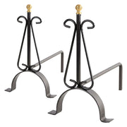 Coppia alari liscio 20 x 35 x h.33 cm