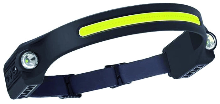Luxen TORCIA DA TESTA RICARICABILE IN SILICONE, CON SENSORE,  6 W, 300 lumen, 7 modalitÃE di luce