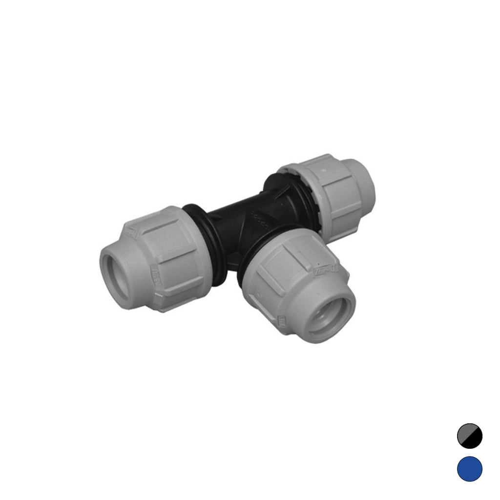 TEE A 90  °  IKARO RACCORDO PER POLIETILENE- Diam. 75  Blu- IKARO- pezzi 1