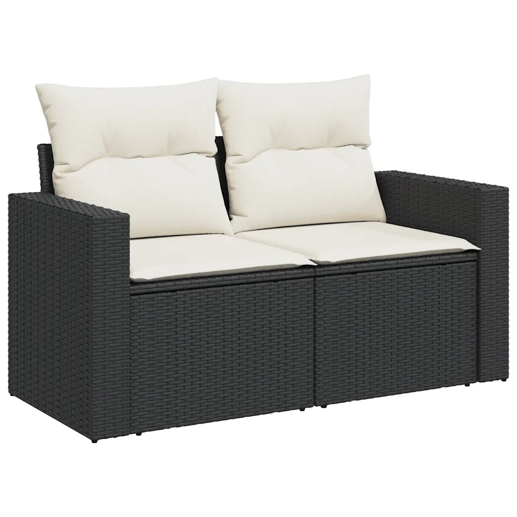 Set Divani da Giardino 11 pz con Cuscini Polyrattan Marrone 3228913