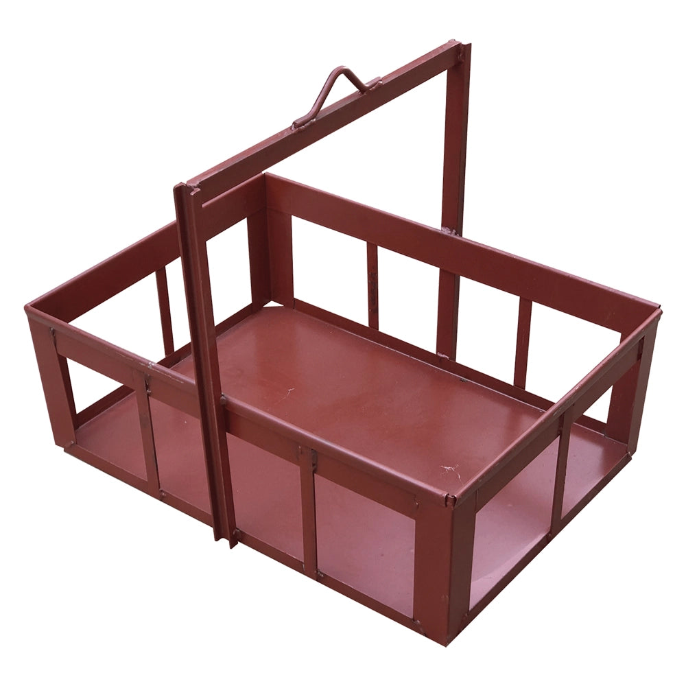 CESTA PORTAMATTONI 50 x 75 x H 30 x H. tot.62 manico ribaltabile  - Senza Marca