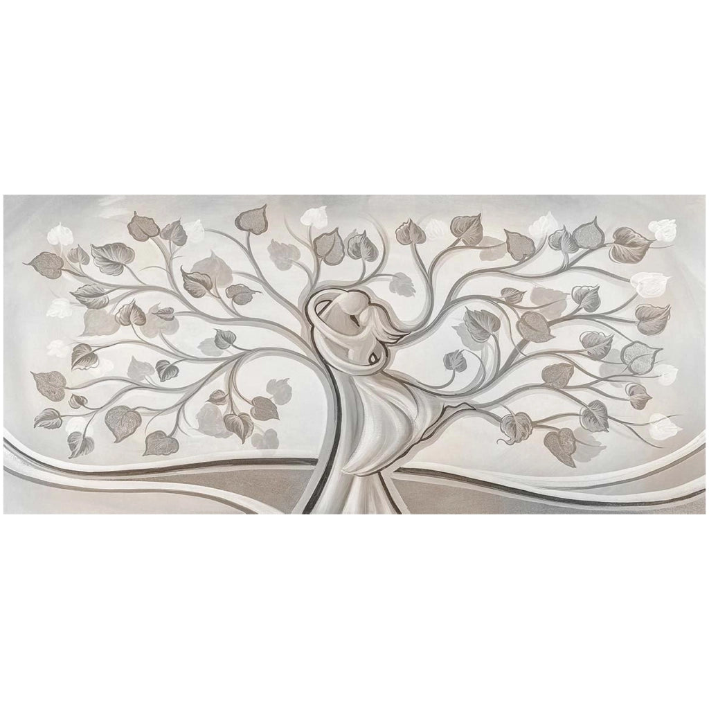 QUADRO TELA  PICTURES ALBERO ABBRACCIO MIX 122x52 CM