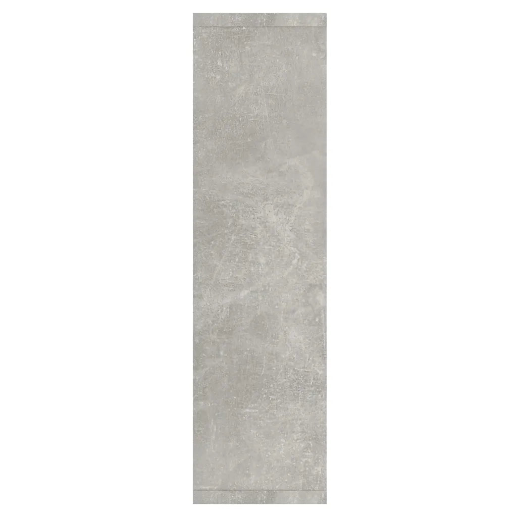 Mobile a Specchio con LED Grigio Cemento 76x15x55 cm 808859