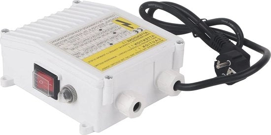 Regolatore di pressione per pompa - Cassetto di comando per pompa - Pompa da immersione domestica - Doppio effetto 0,75kW 1HP 25µF 8A Presa EU.