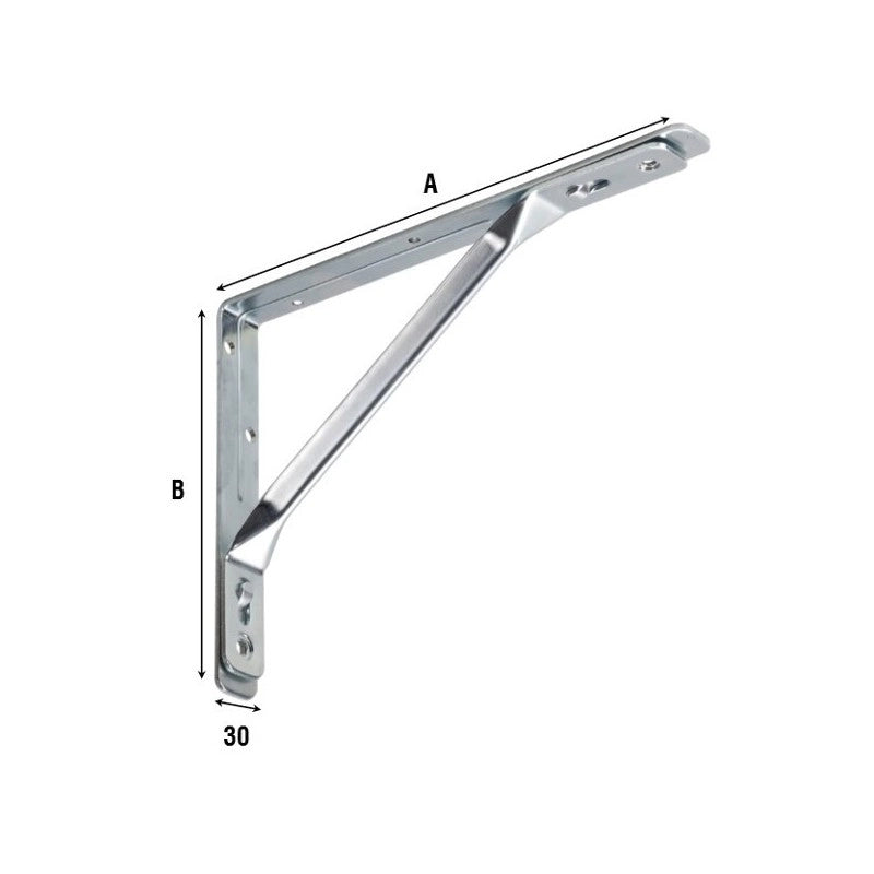 REGGIMENSOLA GRANDE PORTATA 395x245 mm - portata coppia max 215 kg