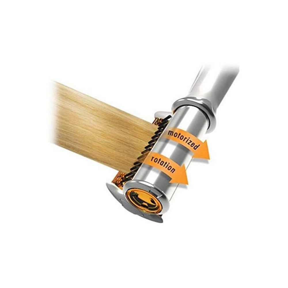 Trade Shop - Spazzola Piastra Rotante Per Capelli Lisci Ricci Arriccia Stira In Ceramica -