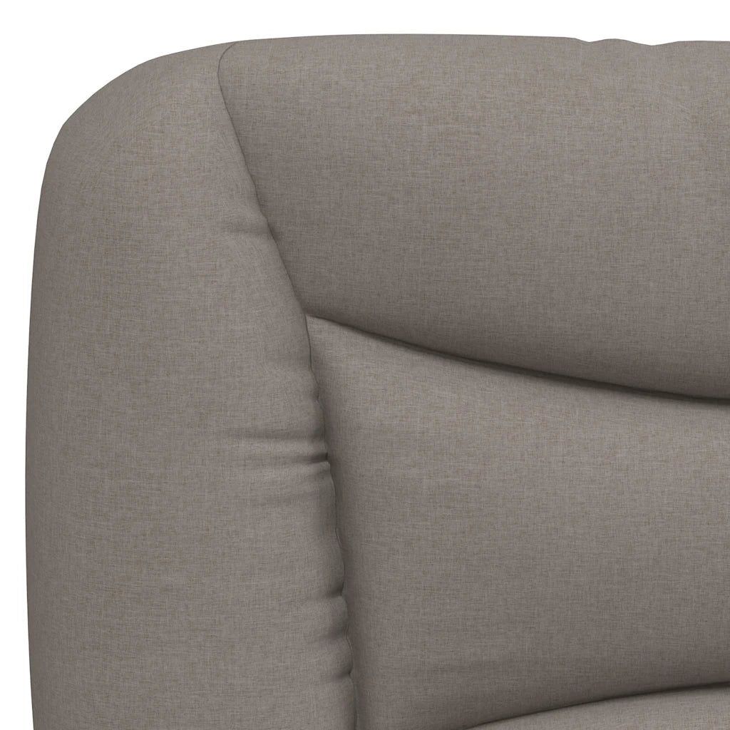 Letto matrimoniale | Letto per adulti | Giroletto senza Materasso Hvar Tortora 180x200 cm in Tessuto