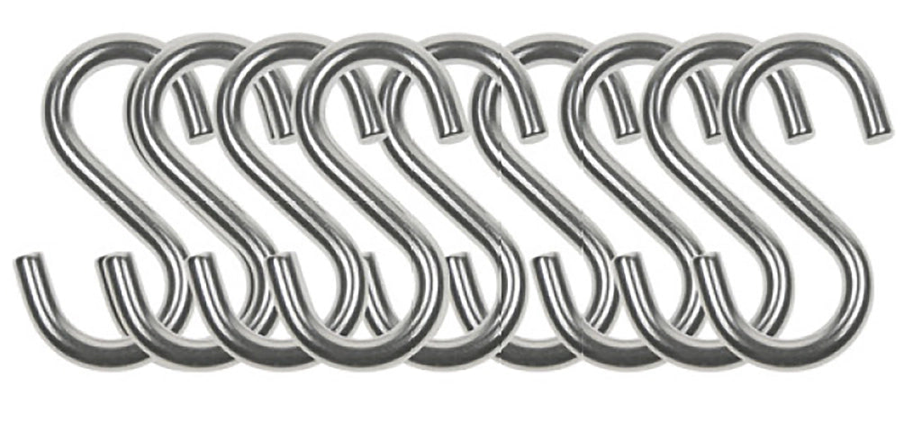 Set 9 Pz Ganci In Metallo A Forma Di "S"