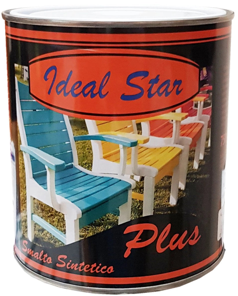 SMALTINO 'PLUS' IDEAL STAR 0,125 lt - Grigio RAL 7001 - IDEAL STAR