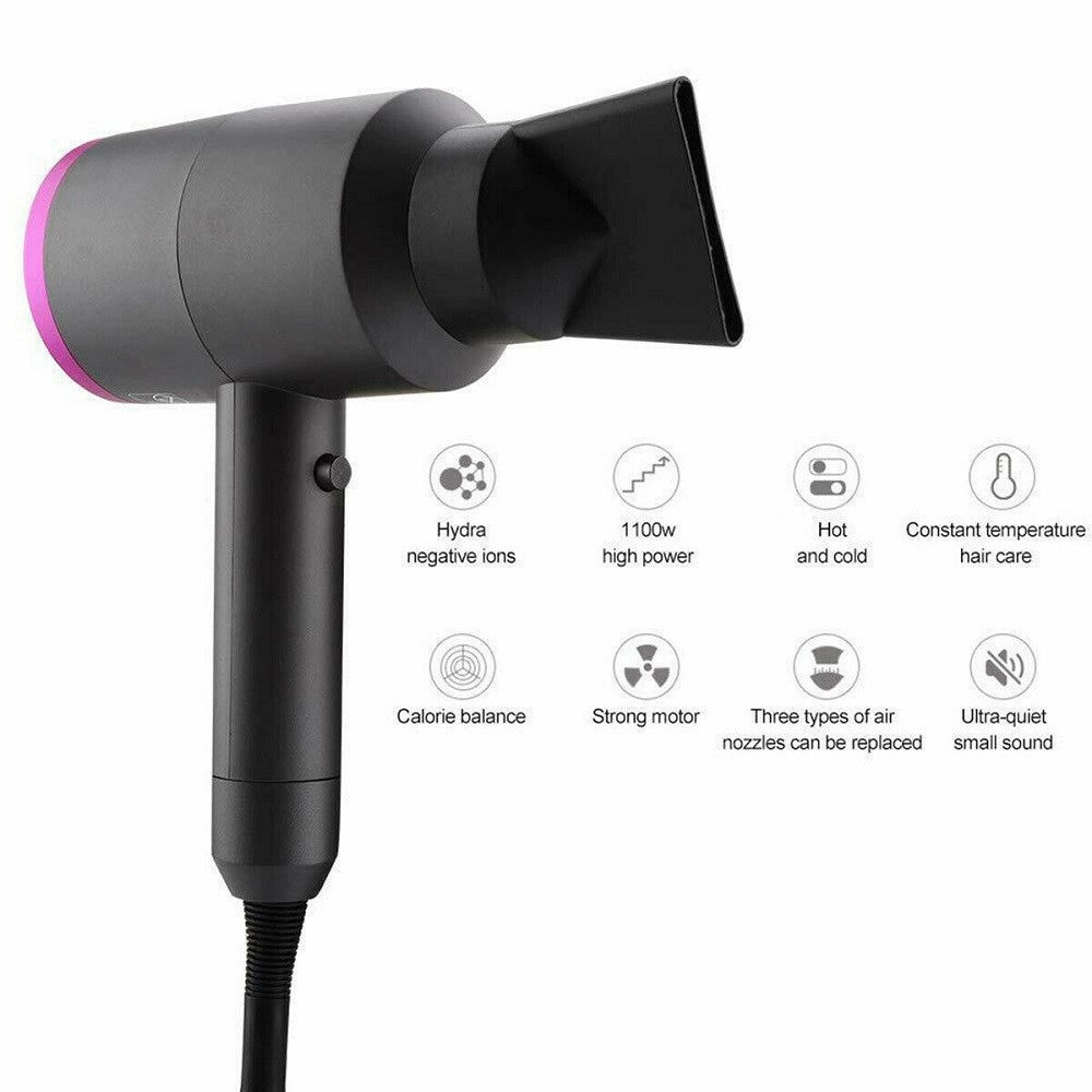 Trade Shop - Asciugacapelli Phon Professionale 1100w Diffusore 2 Beccucci Felicia Accessori -