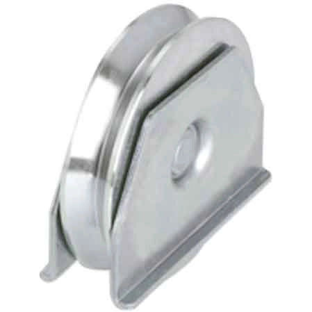 RUOTA CON SUPPORTO LATERALE PER CANCELLI GOLA Y 80 mm