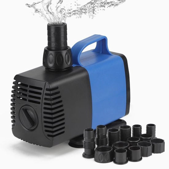 Pompa per acquario 6500 l/u - Pompa per filtro - Pompa per beccata - Pompa per acquario - Spremini - Regolazione di flusso regolabile - Pompa per acqua