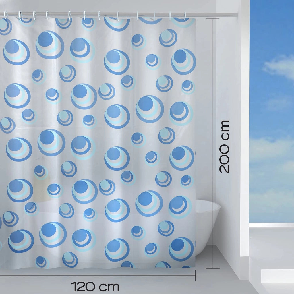 Tenda Doccia Orbita PVC 120 x 200 Azzurro Gedy