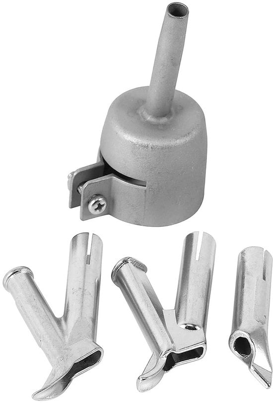 Set di 4 nozzoli - Nozzoli a Y - Adatti per macchine per la lavorazione del plastico - Nozzoli a tre lati - Nozzoli rotondi - Incluso accessorio diverso...