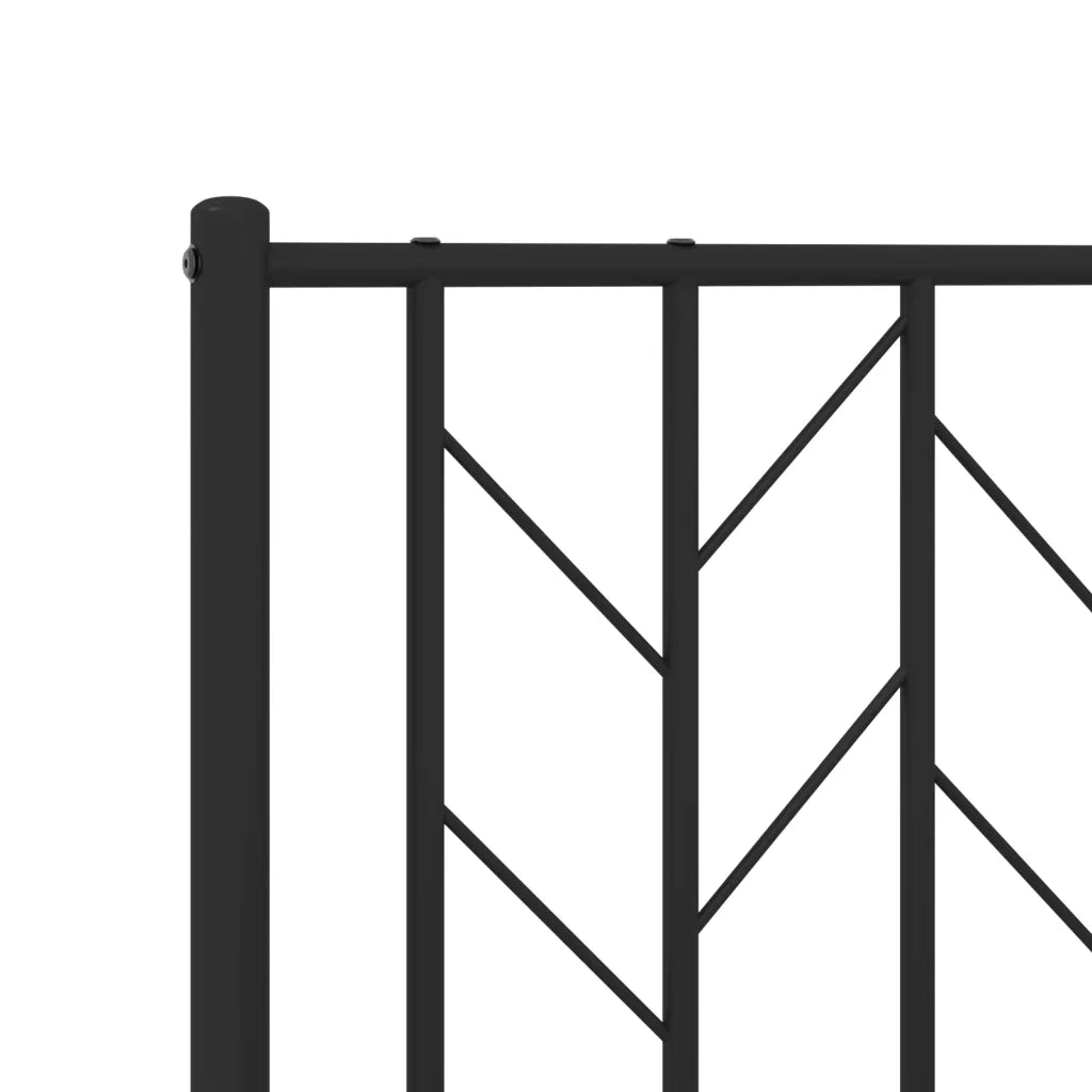 Testiera | Testata di Ricambio in Metallo Nero 160 cm