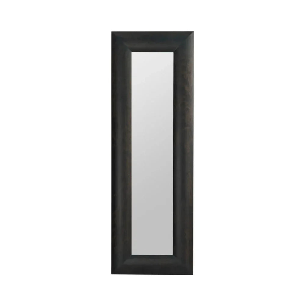 Specchio rettangolare da parete Erecto con cornice in legno nero | Duzzle