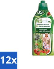 Meststof per Frutta e Verdura - Crescita Naturale e Produzione - 1 L - Confezione Economica - 12 pezzi