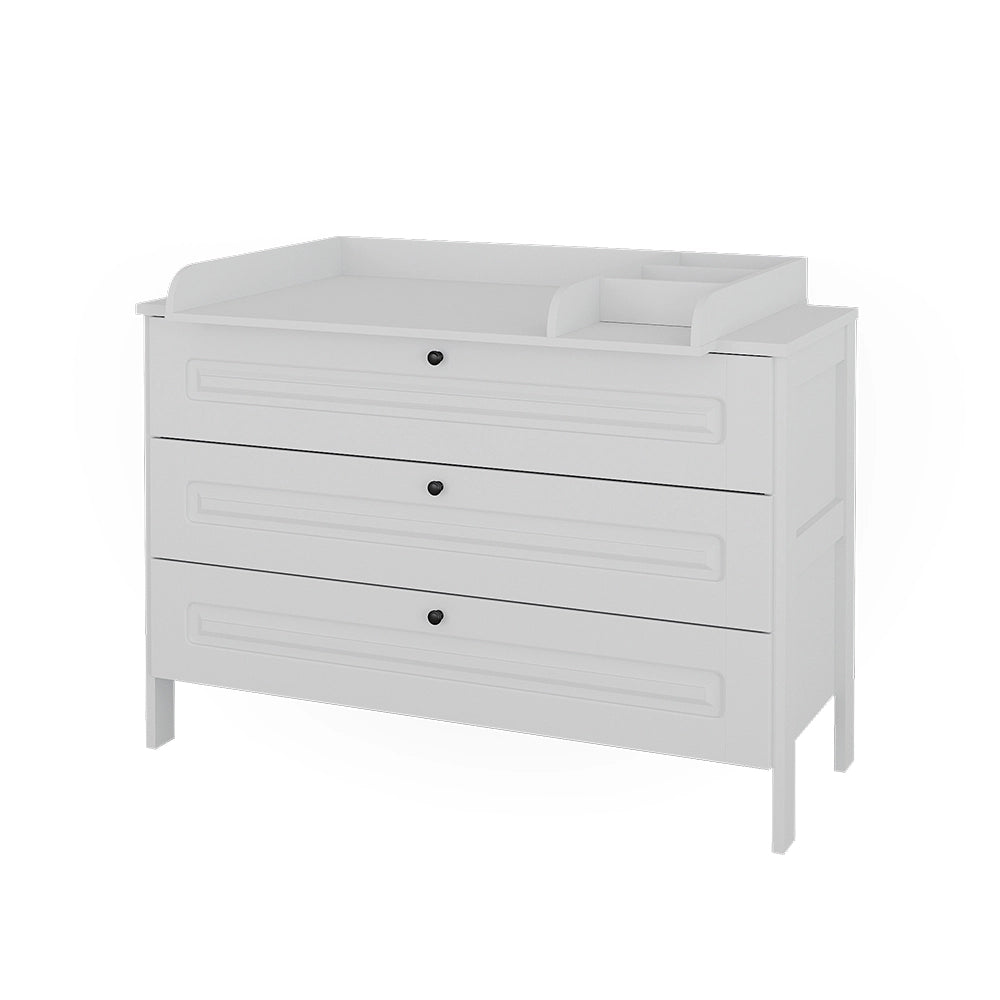 Vitalispa Fasciatoio Bianco 133 x 98.4 cm con 3 cassetti