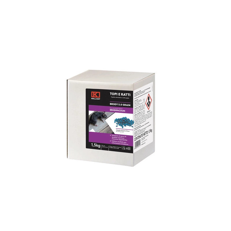 Esca rodenticida grano – BRODY grano kg 1,5 – Kollant