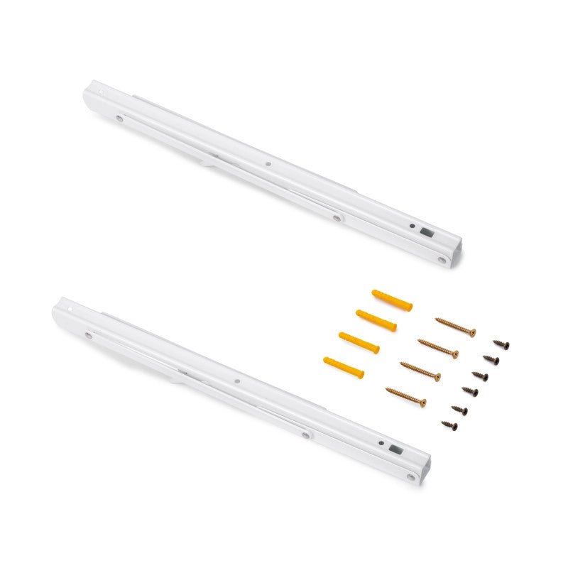 Set di supporti pieghevoli, lunghezza 403 mm, Acciaio, Verniciato nero