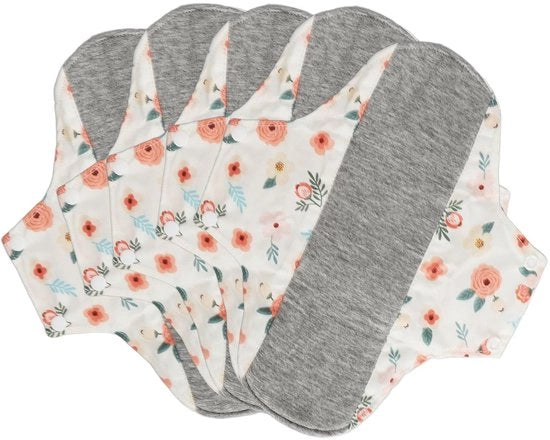 Verband per Menstruazione in Bambù - Alta Assorbimento - Riciclabile/Lavabile - Cotone Soffice - Respirante/Allergenico - Riduce Irritazione (22 x 28 cm) - Padrone di Casa per la Menstruazione