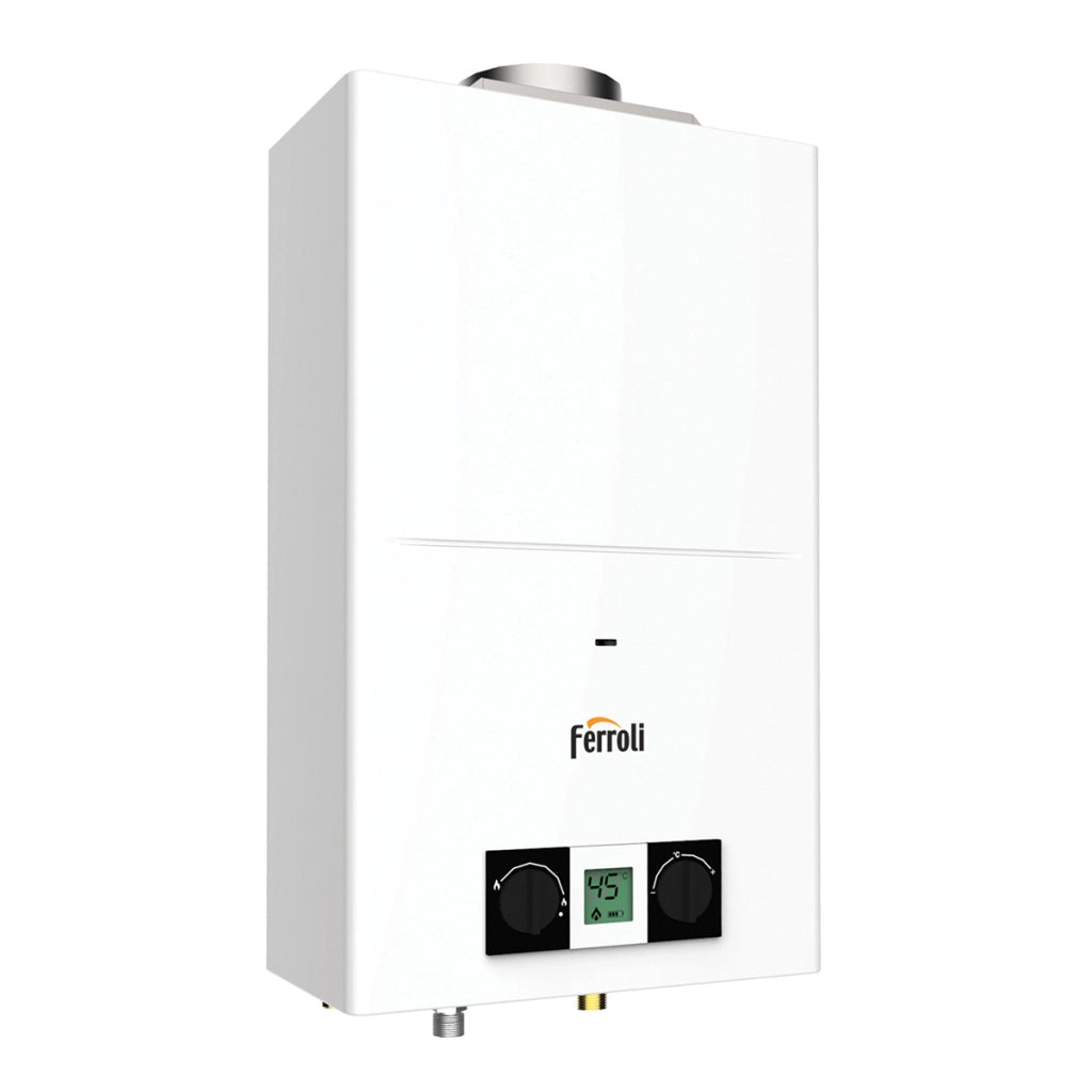 SCALDABAGNO A GAS CAMERA APERTA PEGASO ECO- 11 l/min - Gpl- FERRO- pezzi 1