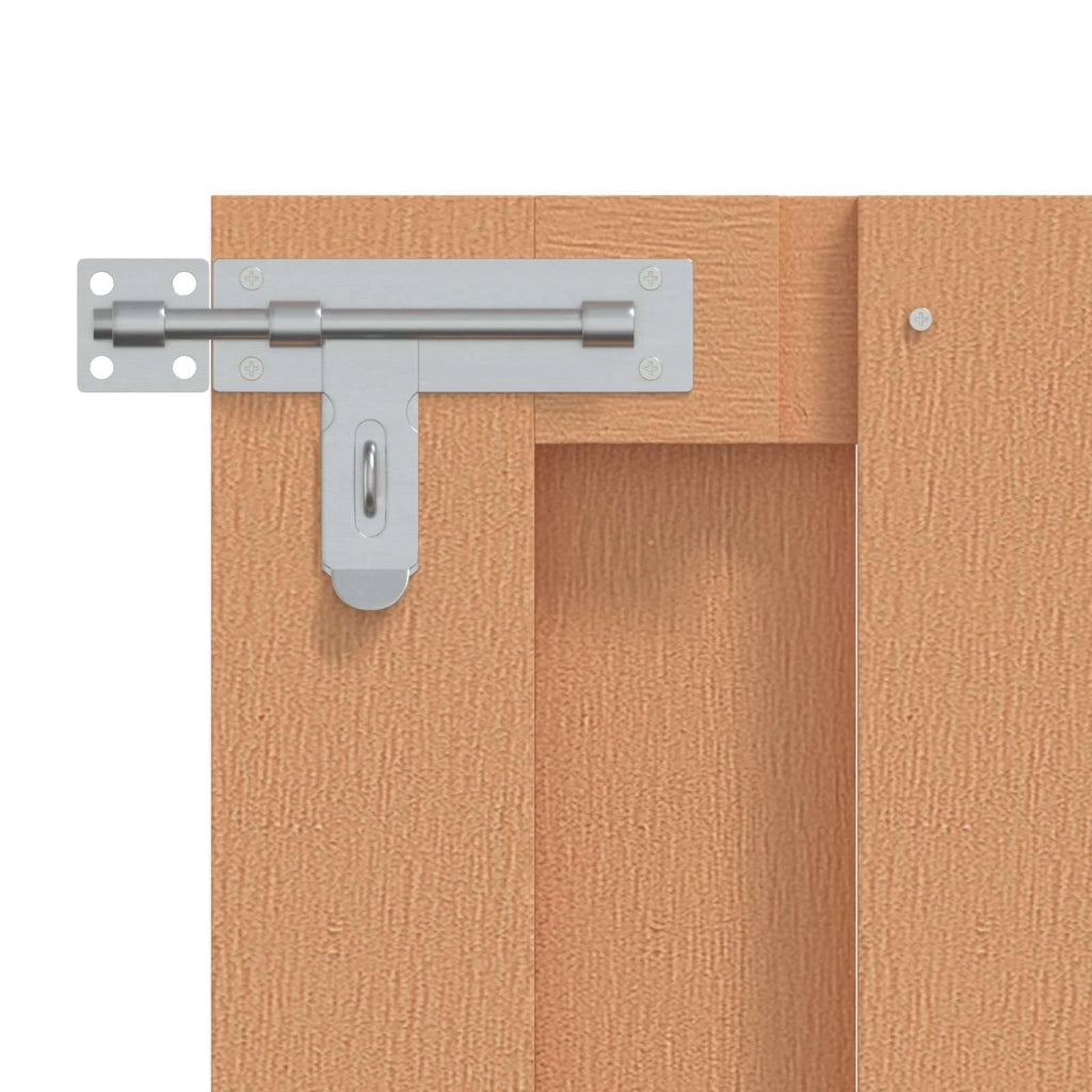 Cancello da giardino 100 x 80 cm WPC e Alluminio Marrone 42039048