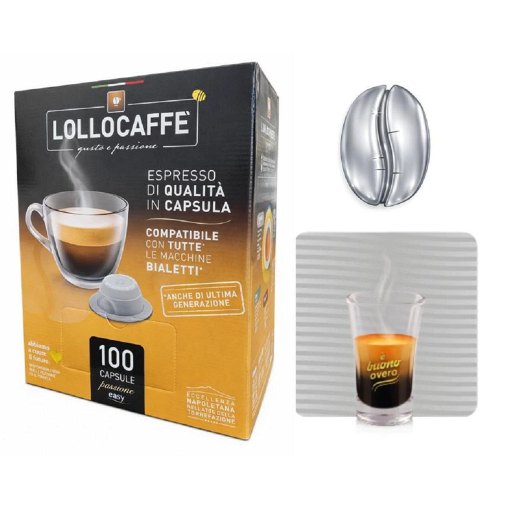 Lollo Caffe Capsule Bialetti Argento 100pz
