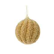 Pallina glitter oro 8 cm