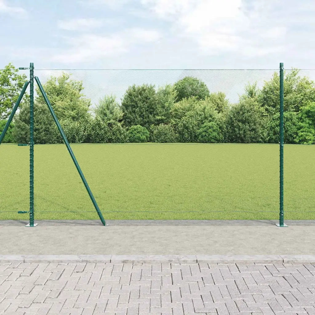 Palo della recinzione Verde 25 x 1,5 m (rete da 13 mm) Acciaio