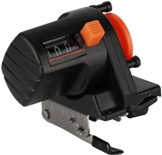 Misuratore di profondità 0-999 m - Contatore di filo da pesca - Misurazione bidirezionale - Resistente allo shock - Plastica - 60 x 55 mm - Misuratore di filo da pesca