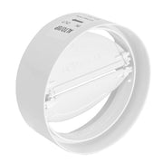 Giunto per tubo cappa tondo in abs con valvola a farfalla FIRST D100 mm