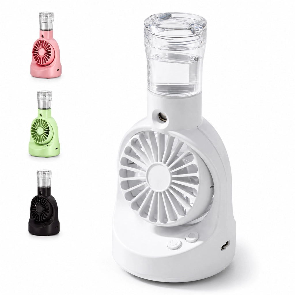 VENTILATORE PORTATILE CON SPRAY RICARICABILE USB MINI FAN UMIDIFICATORE AS-07116