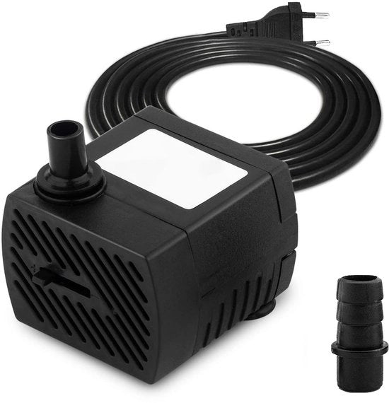 Pompa di acqua - Onda 350 L/h - Design ultra stile - Fontana per acquario e giardino - Circolazione d'acqua efficiente - Formato compatto - Adatto per z...