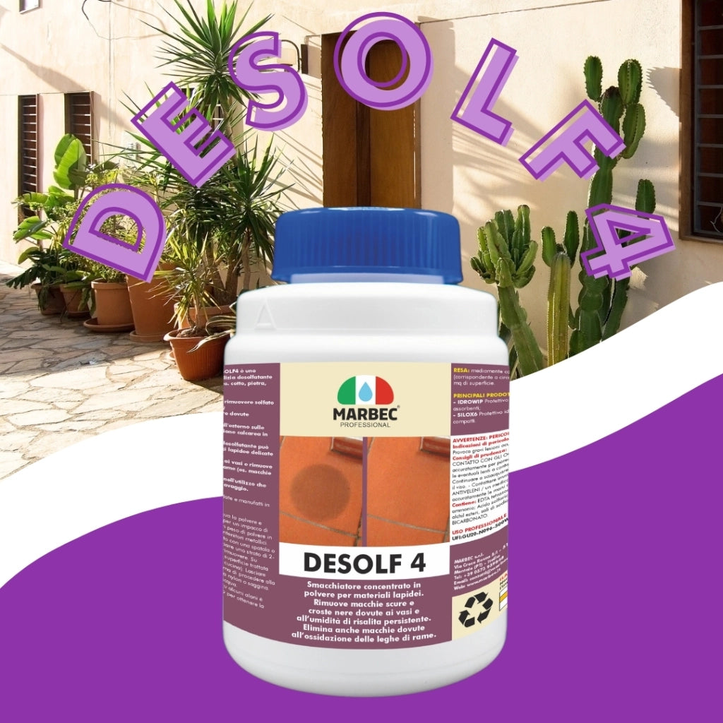 Smacchiatore per materiali lapidei DESOLF4   1KGx4Pz