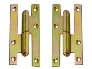 CERNIERE PAUMELLES IN ACCIAIO TROPICALIZZATO- - mm.110x55x3,0 SX - 12 pezzi