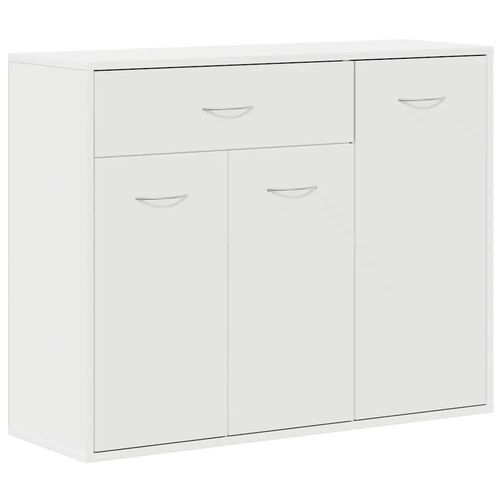 Credenza Bianca 88x30x70 cm in Legno Multistrato 800675