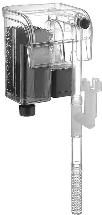 Filtro ad alta efficienza per acquario - Filtro esterno - Pomp di ossigeno - Capacità di flusso 250L/h - Potenza 3W - Filtro appeso - Filtro per acquario
