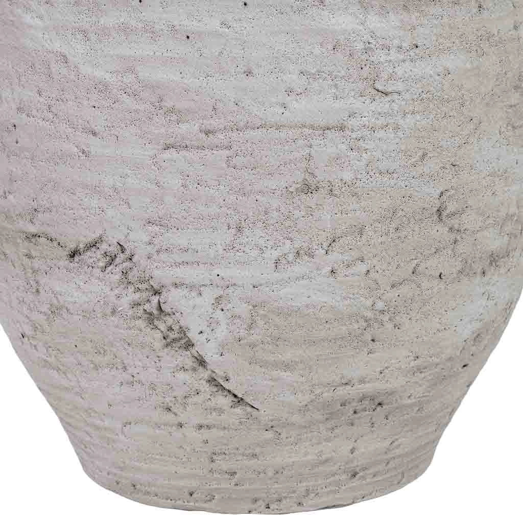 Fioriera in fibra di vetro bianca 43,5x43,5x60 cm