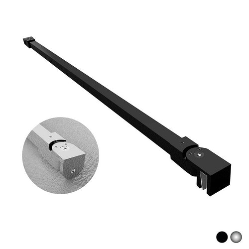 BRACCIO PER WALK IN QUADRO 2 TESTE SNODABILI- cm 90 Nero- DHIMP- pezzi 1