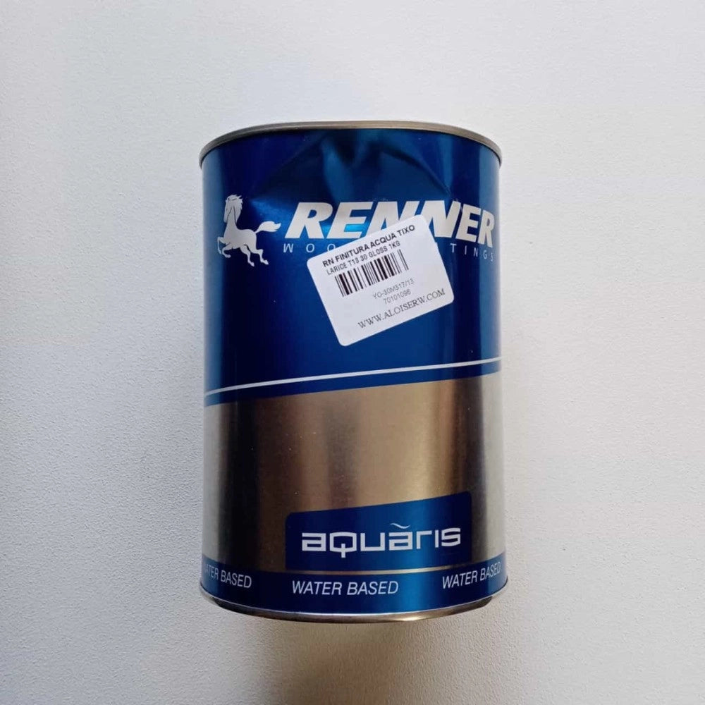 Renner aquaris yo m317 1kg finitura professionale opaca colore larice per esterni ed interni