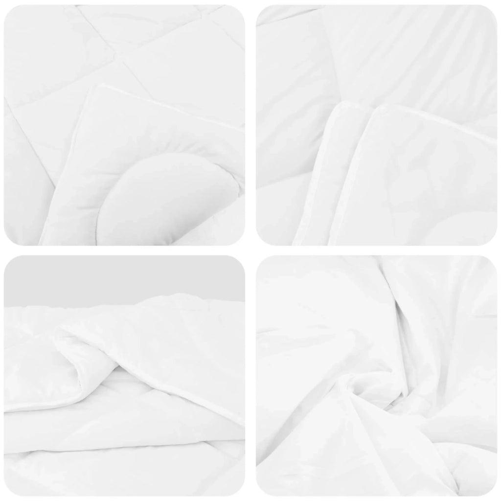 Set di Piumoni con cuscino 2 pcs Bianco Microfibra 3376831